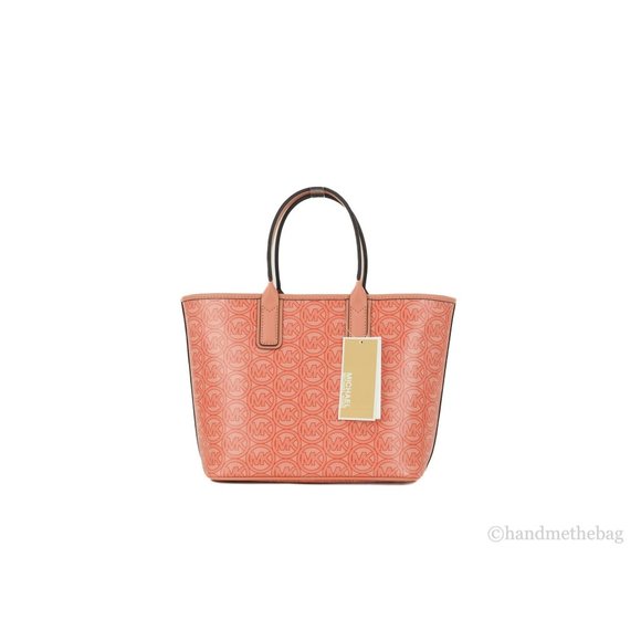 NWT Michael Kors Jodie Small Tote Bag Sherbert Jacquard Logo Recycled Polyester - Picture 8 of 11